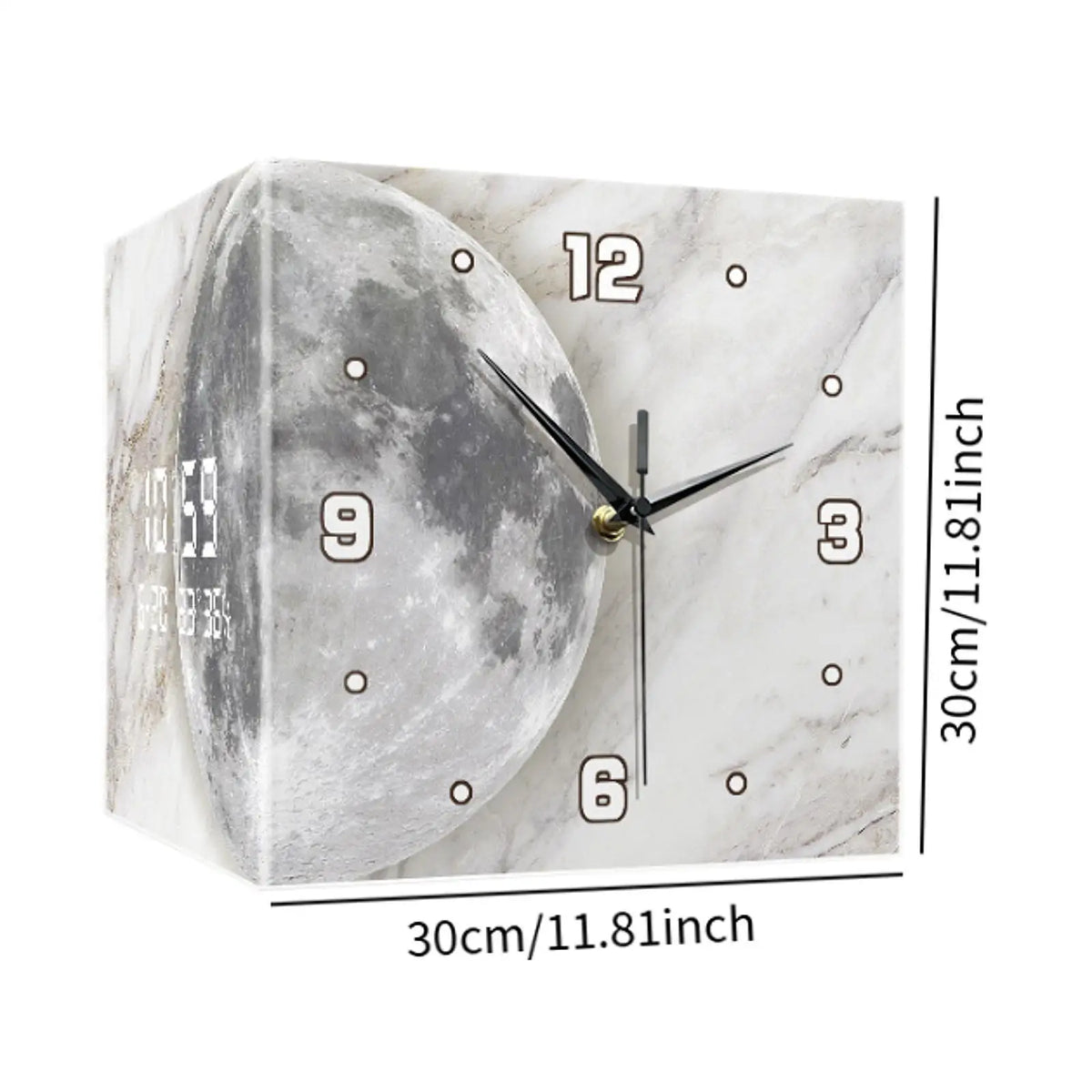Horloge Murale d'Angle Double Face Décorative Ferme