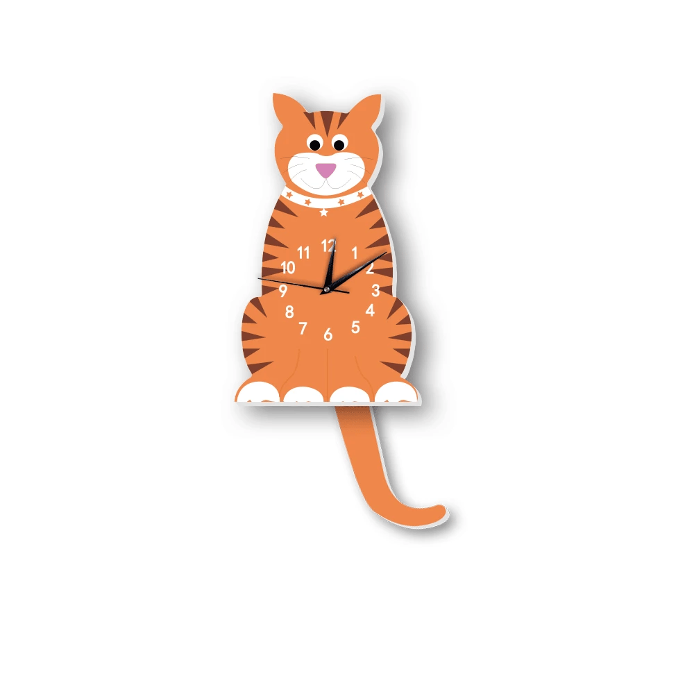 Horloge Murale Enfant Arc-en-ciel Soleil Nuage Silencieuse Déco