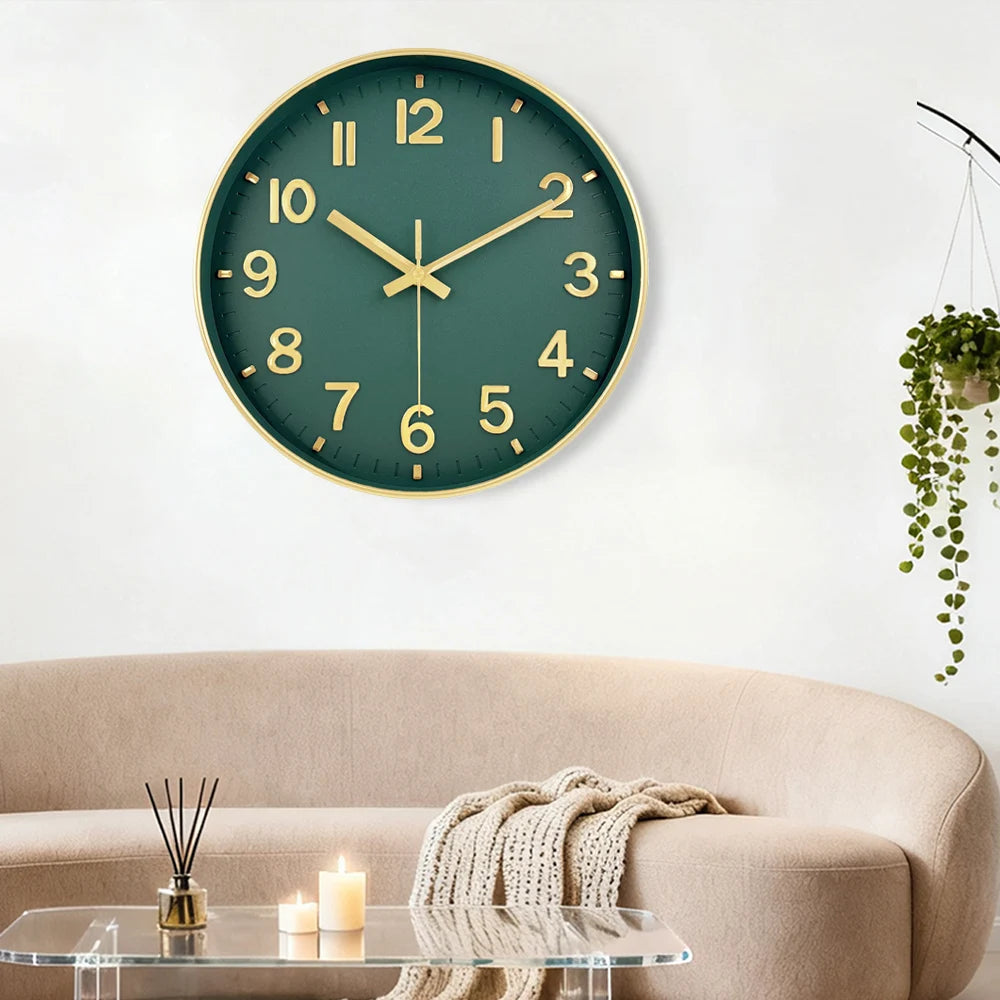 Horloge Mural Moderne Silencieuse Quartz Design 3D