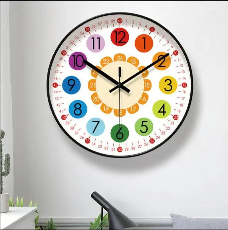 Horloge Murale Industrielle Rétro Créative Silencieuse Imprimée