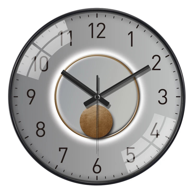 Horloge Mural Moderne Silencieuse Luxe Design Salon Bureau