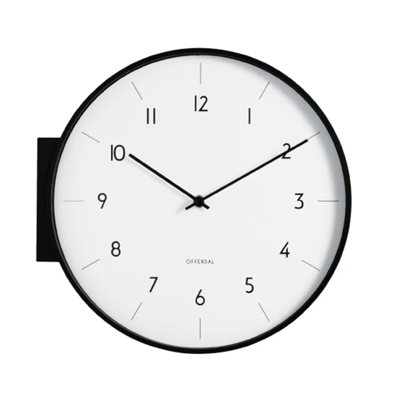 Horloge Mural Japonaise Double Face Bois Massif Luxe.