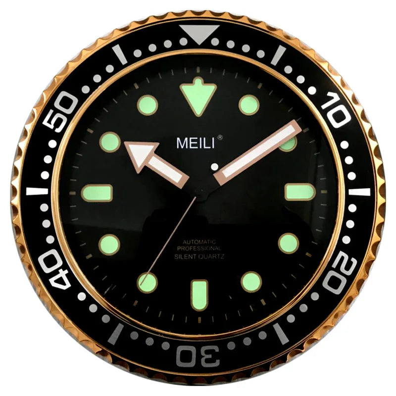 Horloge Mural Silencieuse Design Rôle Moderne Luxe