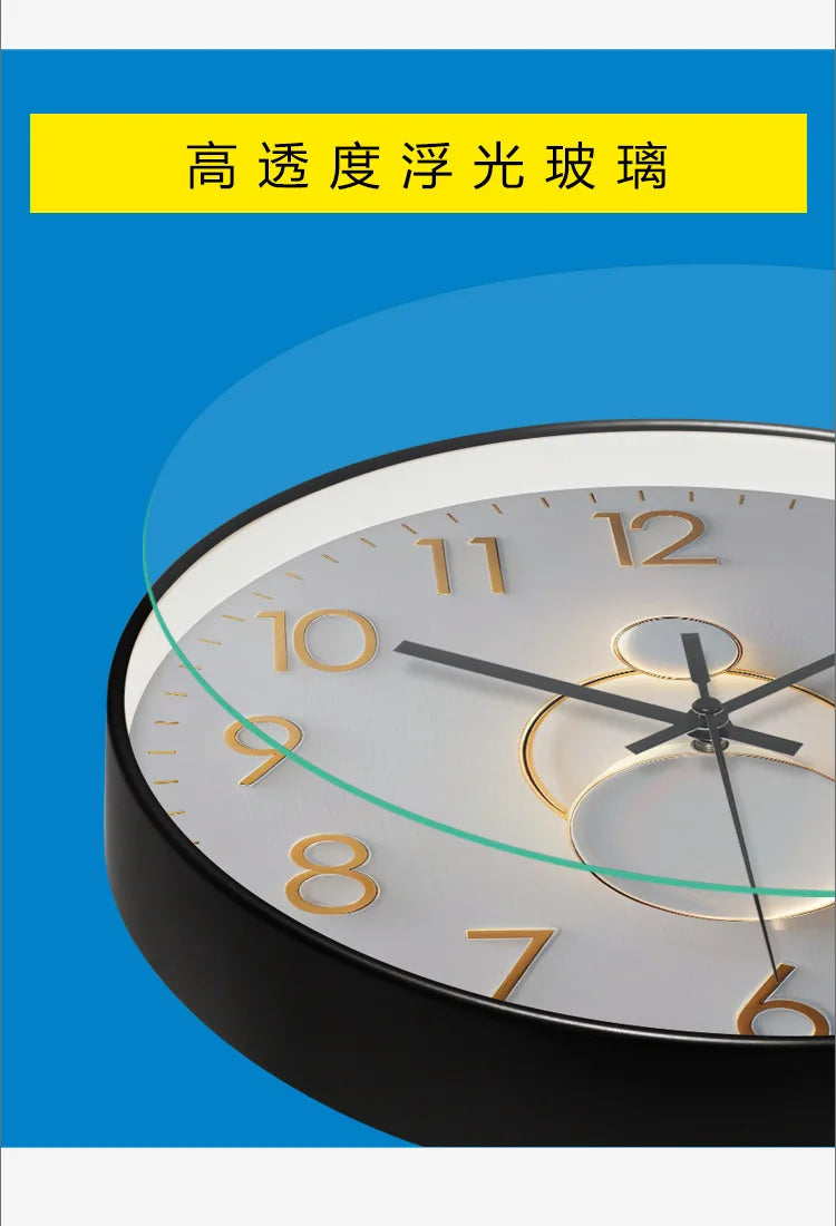 Horloge Mural Moderne Design Silencieuse Décorative Salon