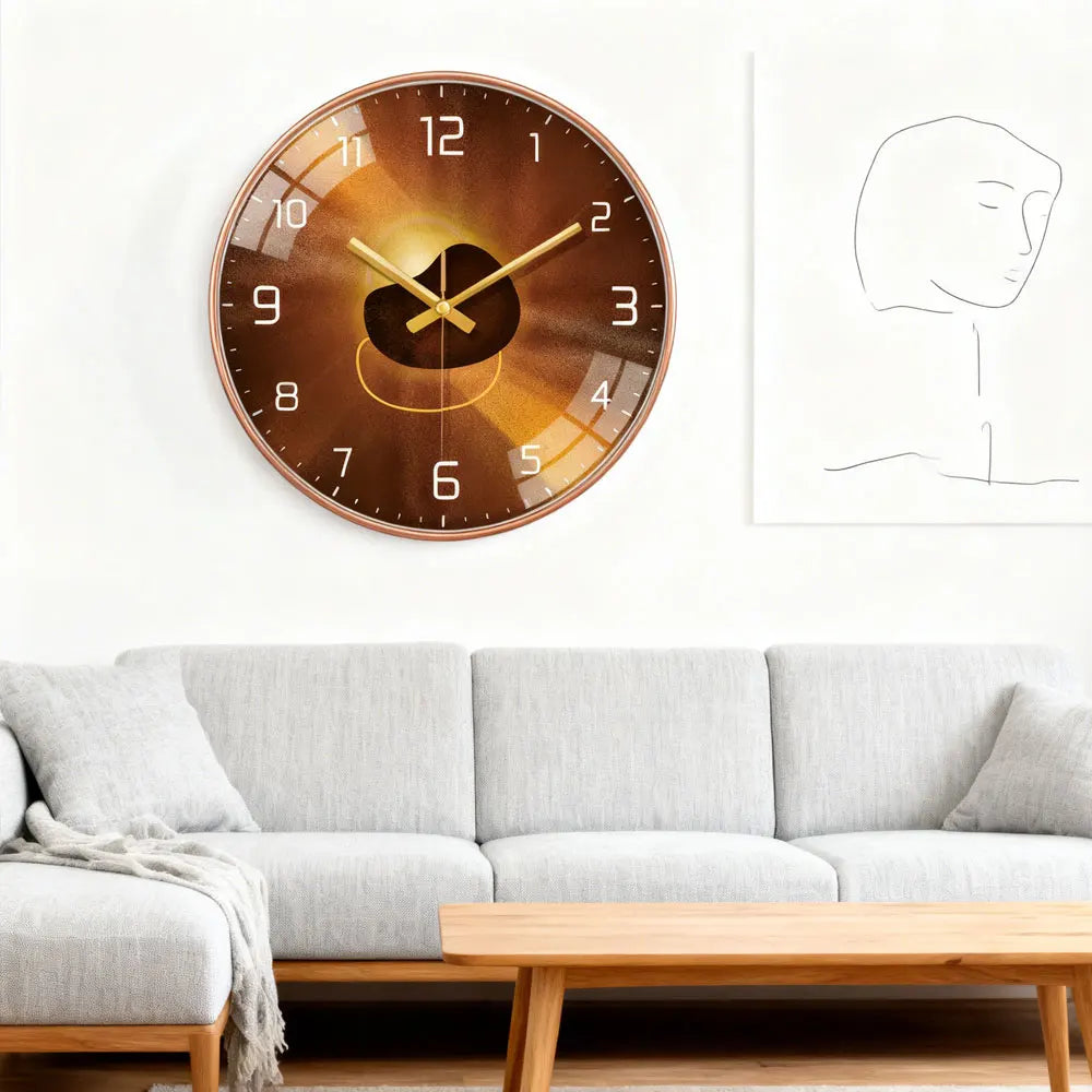 Horloge Mural Luxe Moderne Silencieuse Design Salon Bureau