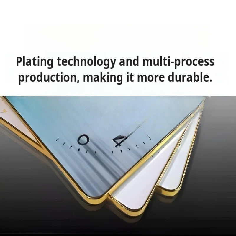 Horloge Mural Rectangulaire Porcelaine Calendrier Porte-Bonheur Rouge