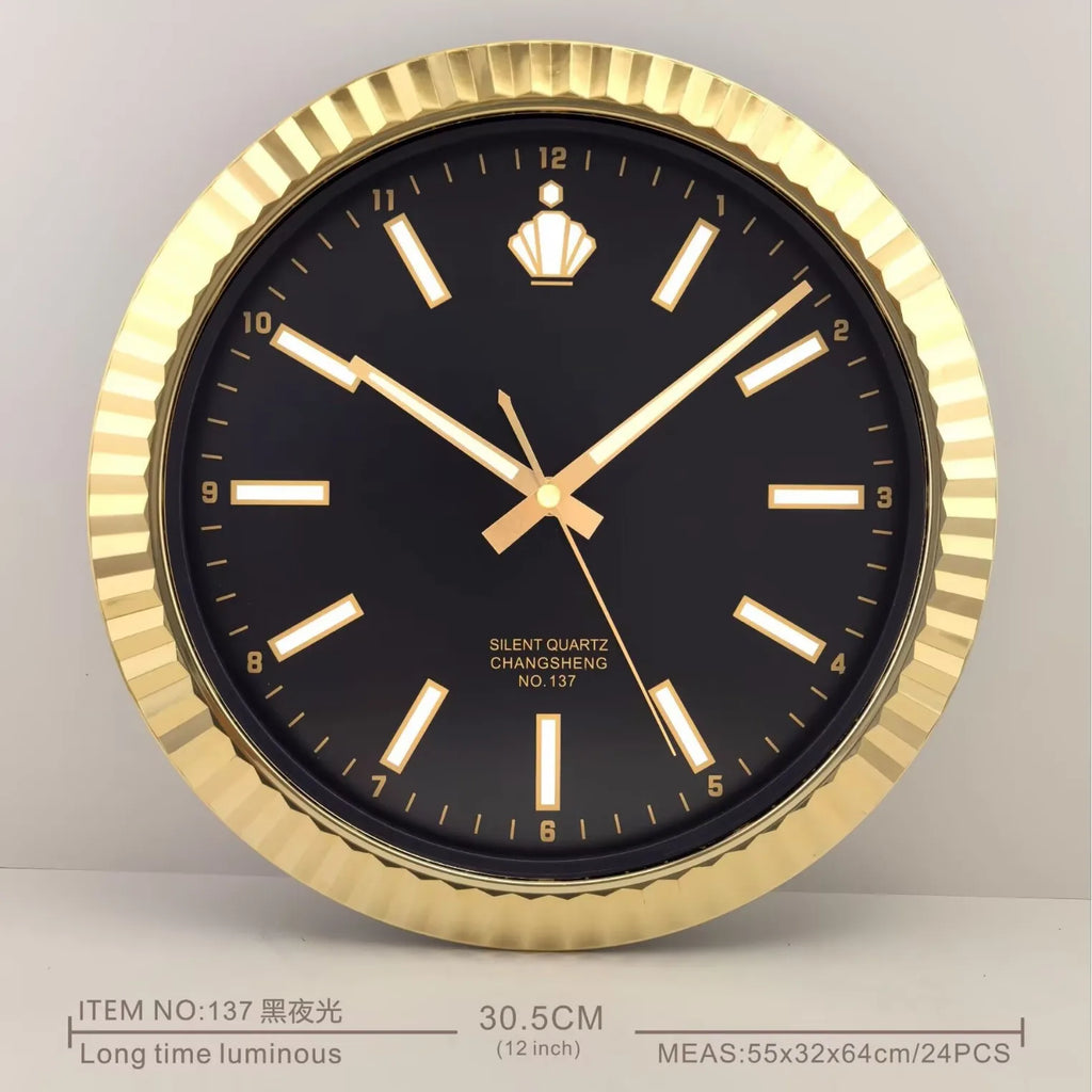 Horloge Mural Design Moderne Luxe Silencieuse Créative