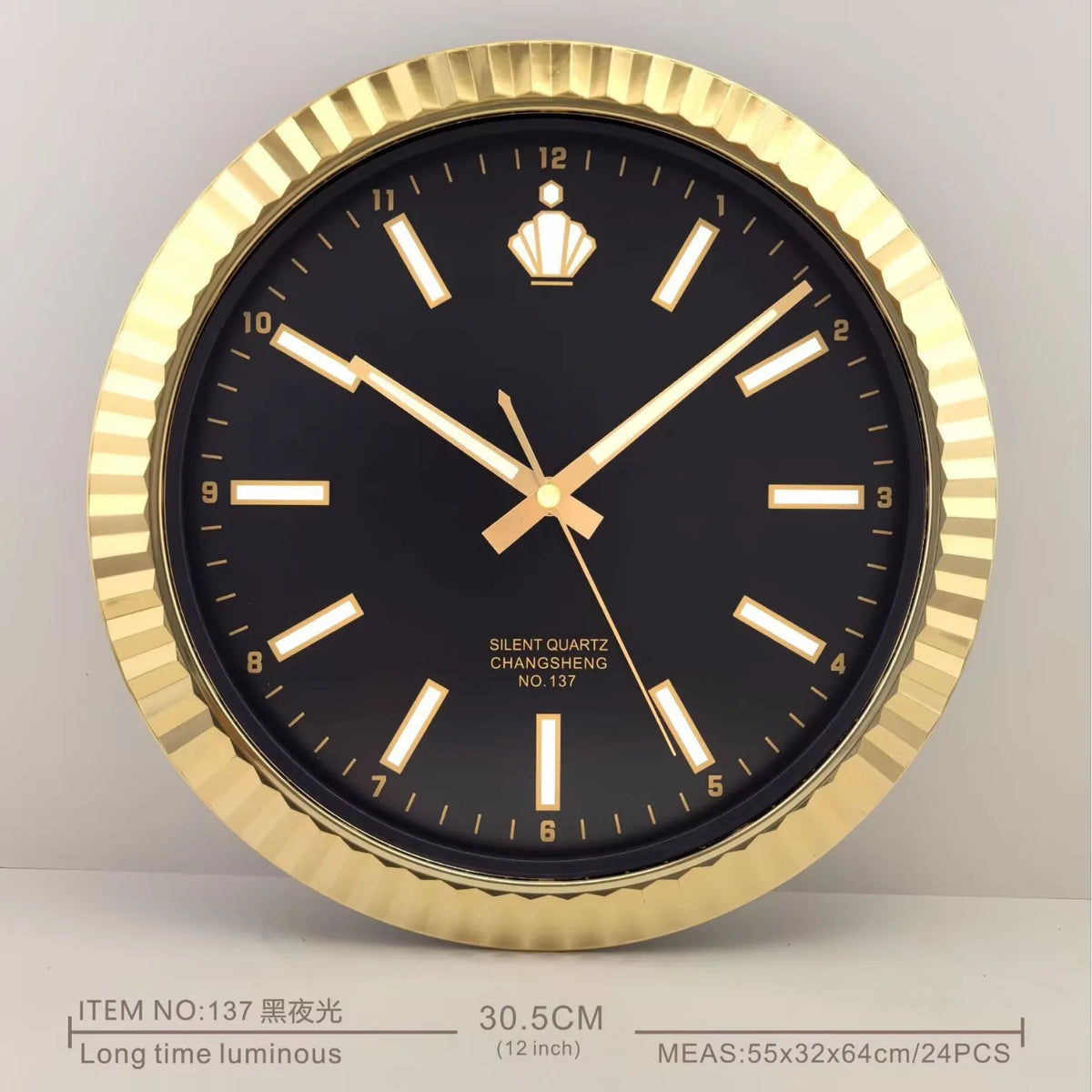 Horloge Murale Design Moderne Silencieuse Luxe Créative