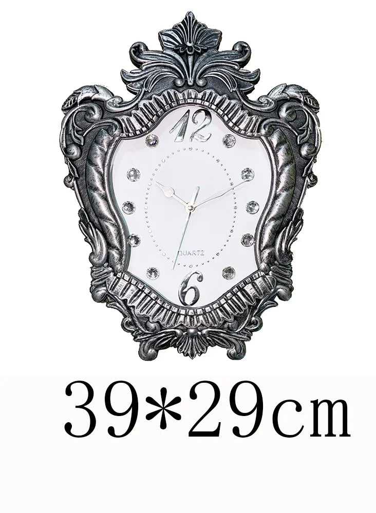 Horloge Mural Vintage Classique Élégante Chiffres Romains