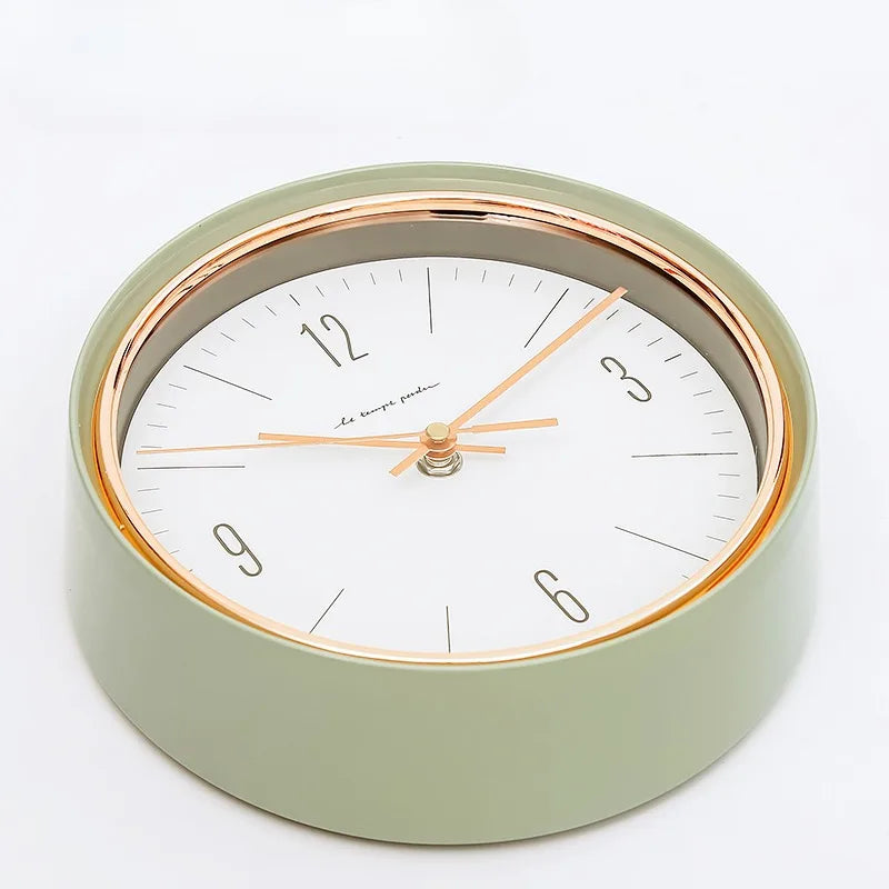 Horloge Mural Silencieuse Vintage Luxe Salon Chambre