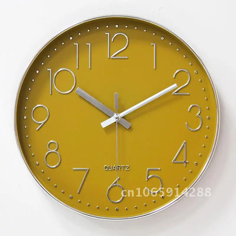 Horloge Mural Numérique 3D Minimaliste Ronde Décorative