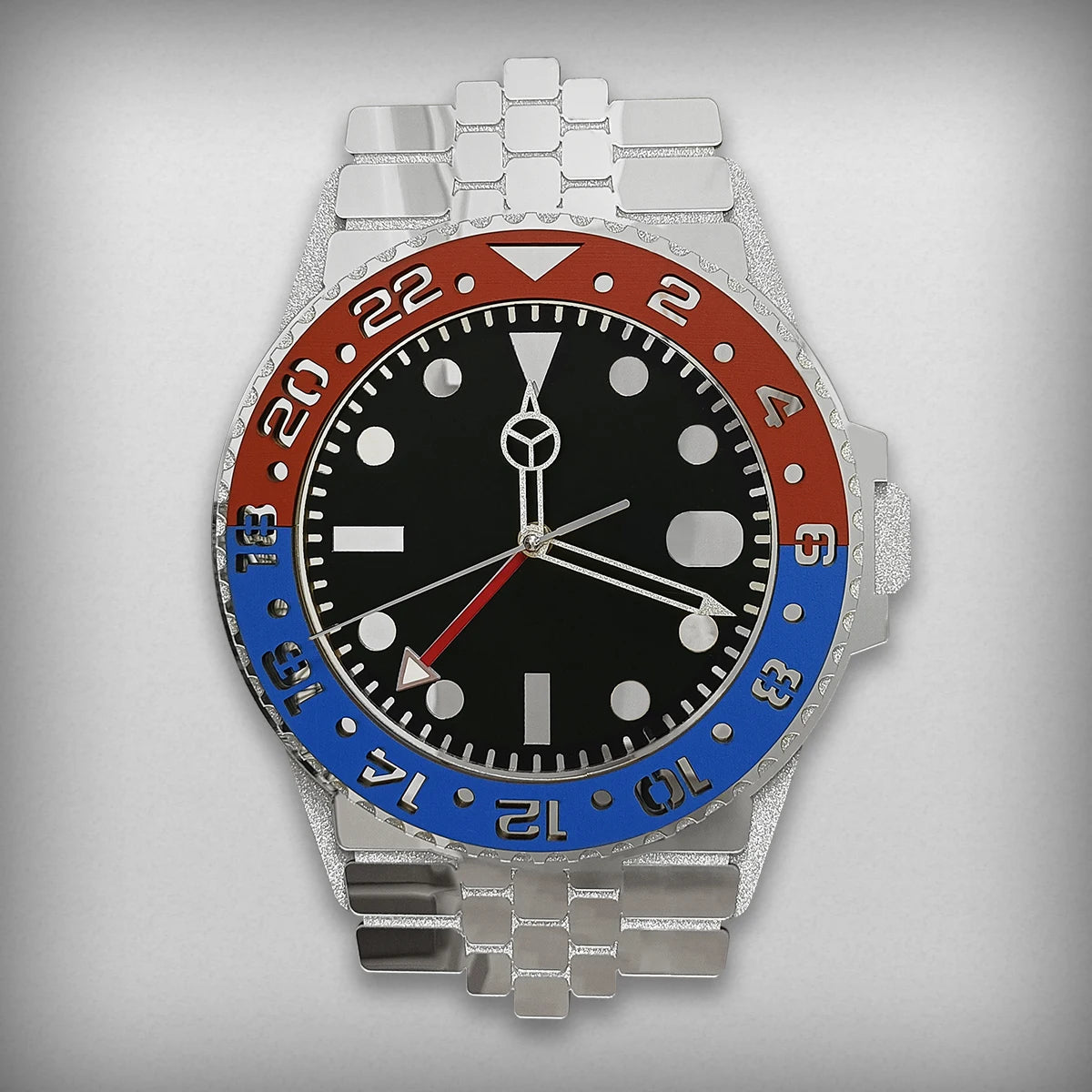 Horloge Murale Luxe Montre Silencieuse Design Moderne Grande