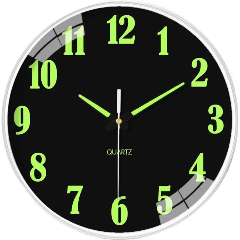 Horloge Mural Lumineuse Silencieuse Grands Chiffres Cuisine Salon