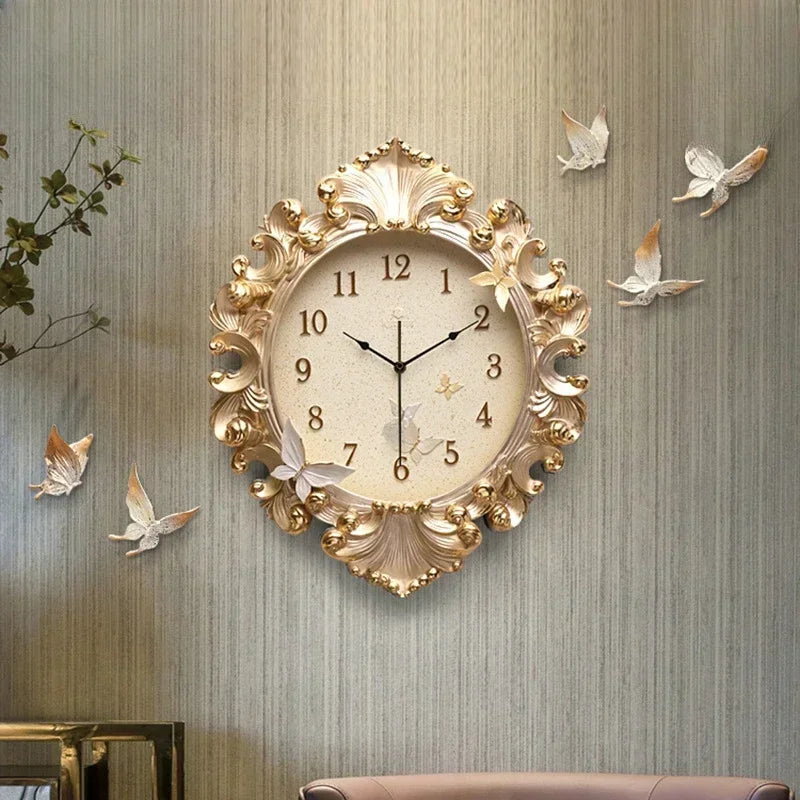 Horloge Mural Or Italie Art Esthétique Salon