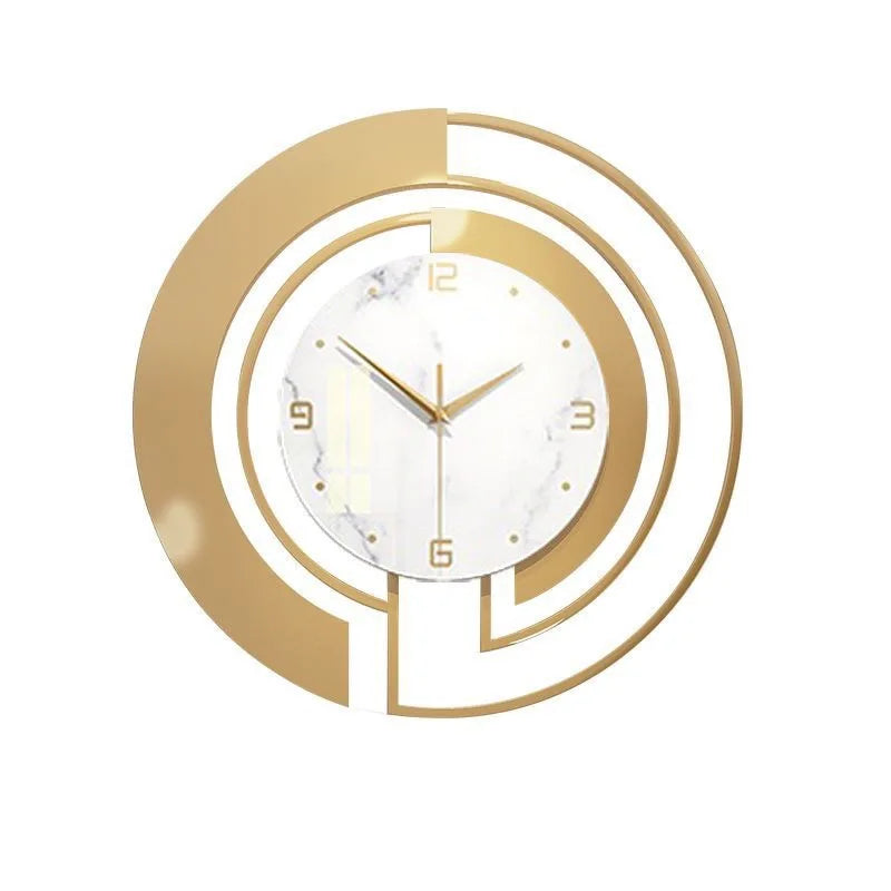 Horloge Mural Grande Luxe Métal Design Nordique Salon