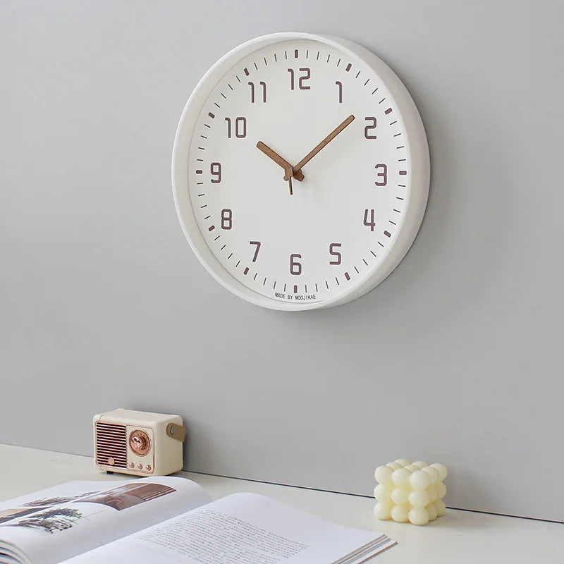 Horloge Mural Nordique Minimaliste Silencieuse Design Instagram