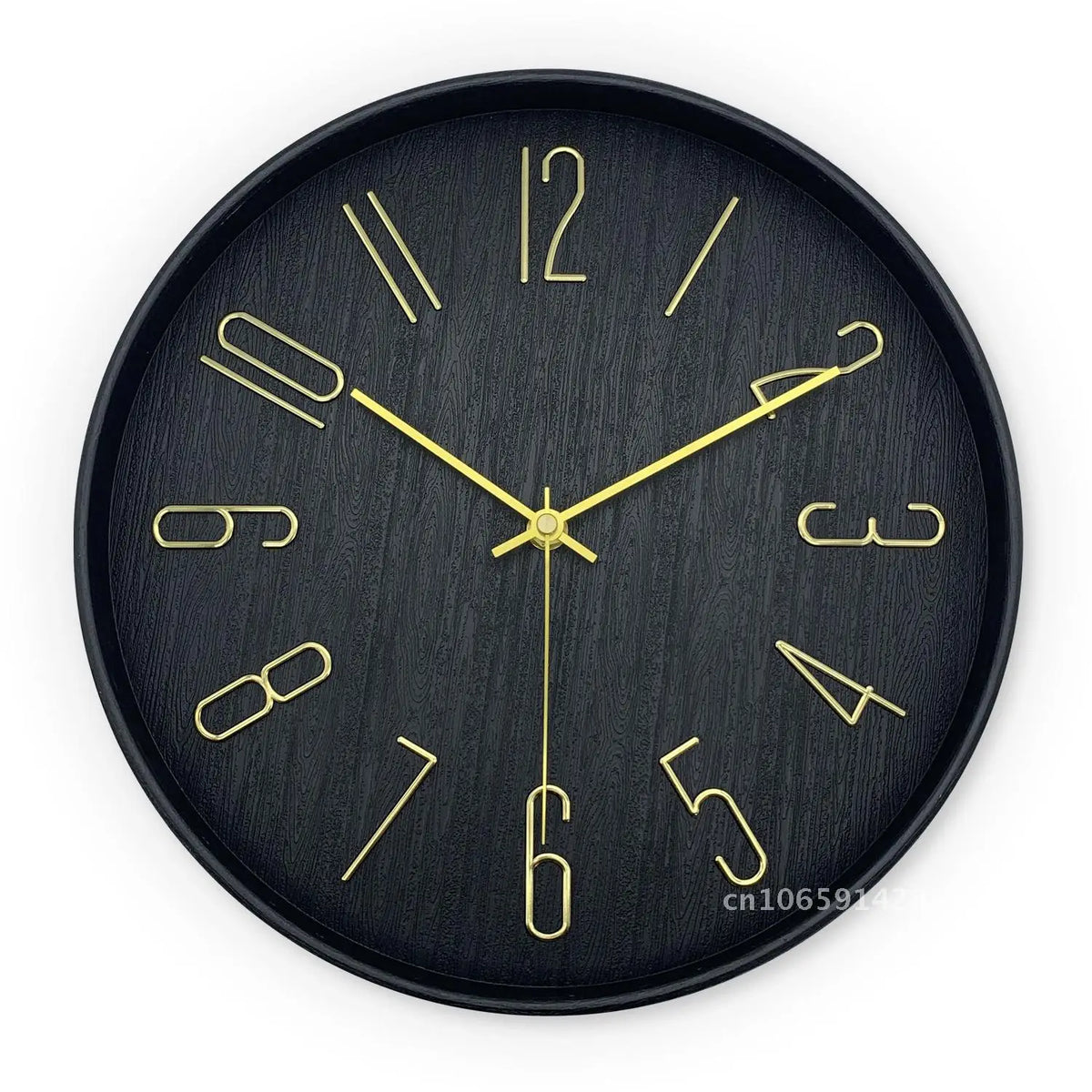 Horloge Mural LED 3D Minimaliste Ronde Déco Salon