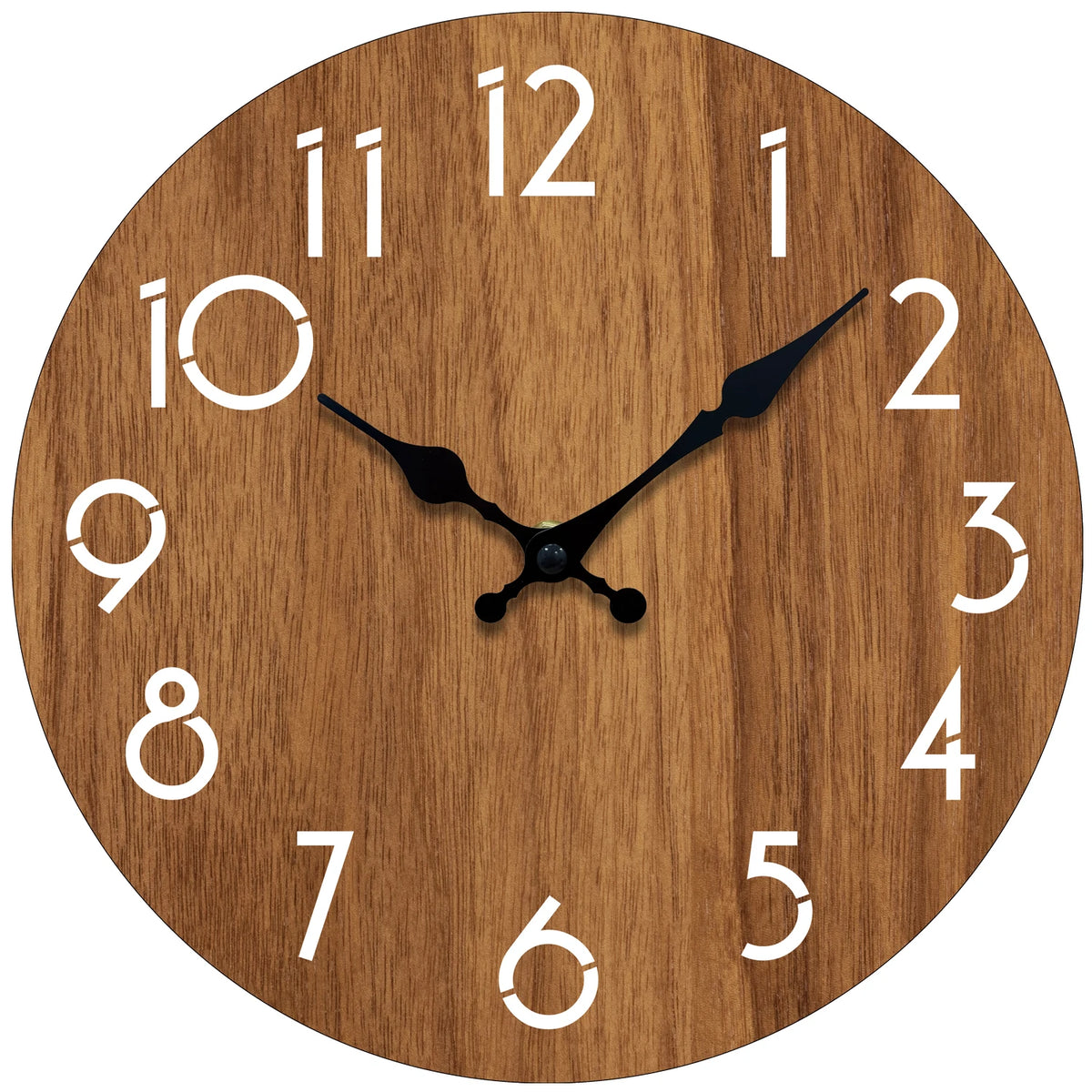 Horloge Mural Bois Design Minimaliste Silencieuse Salon Chambre