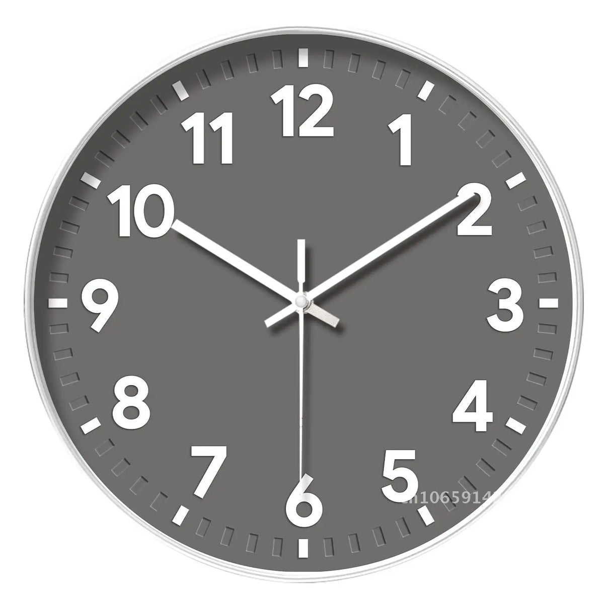 Horloge Mural LED 3D Minimaliste Ronde Déco Salon