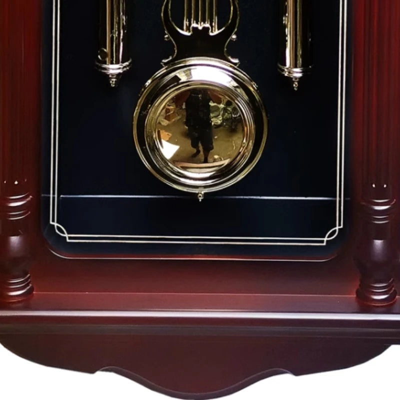 Horloge Mural Vintage Bois Pendule Silencieuse
