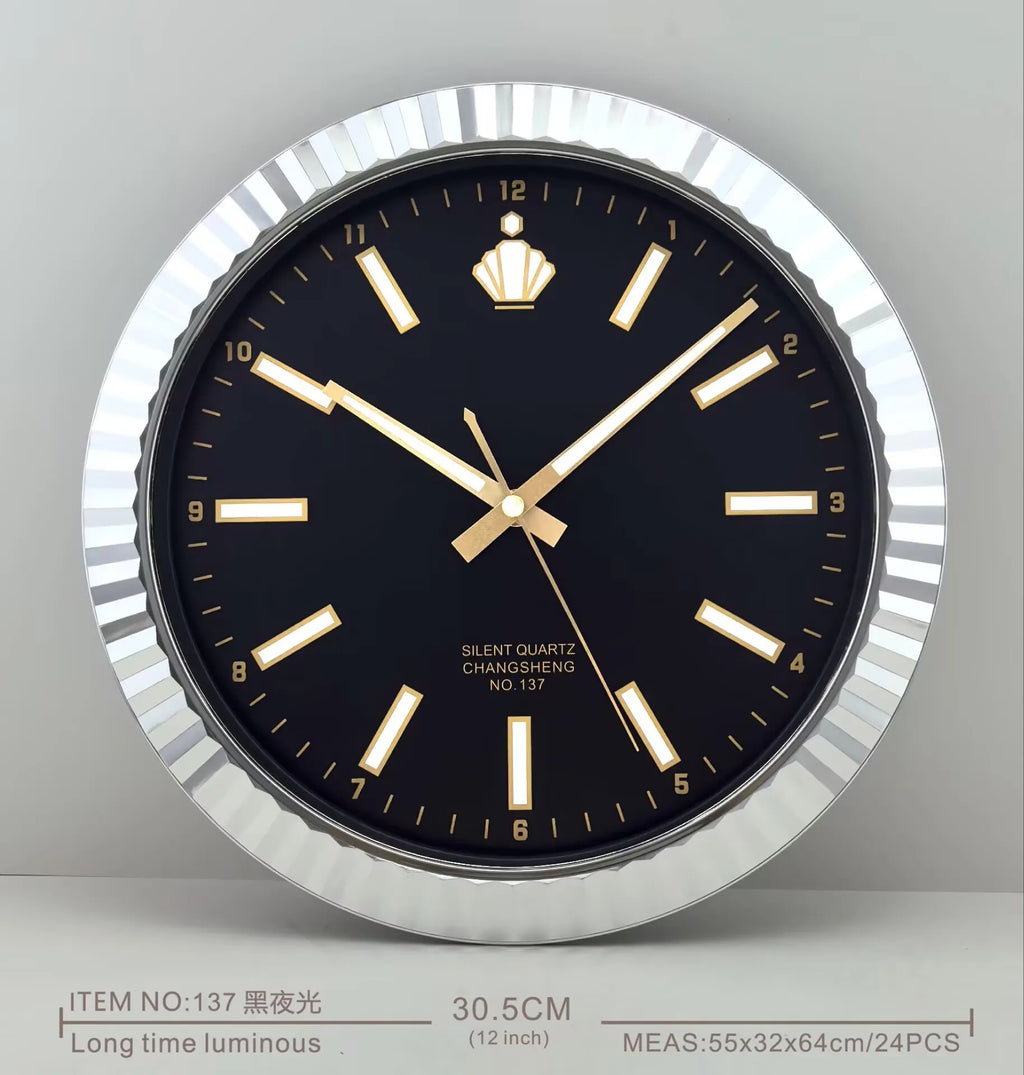 Horloge Murale Design Moderne Silencieuse Luxe Créative