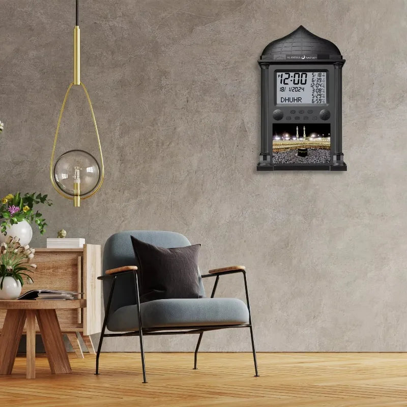 Horloge Mural Azan LED Digitale Prière Islamique Hijri
