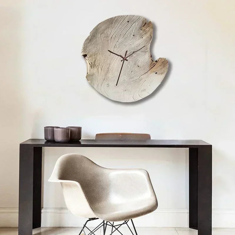 Horloge Mural Abstraite Silencieuse Luxe Art Décoration