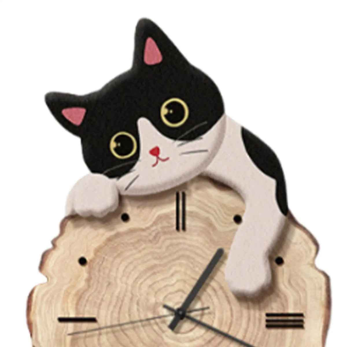 Horloge Mural Chat Mignon Décorative Queue Balancante