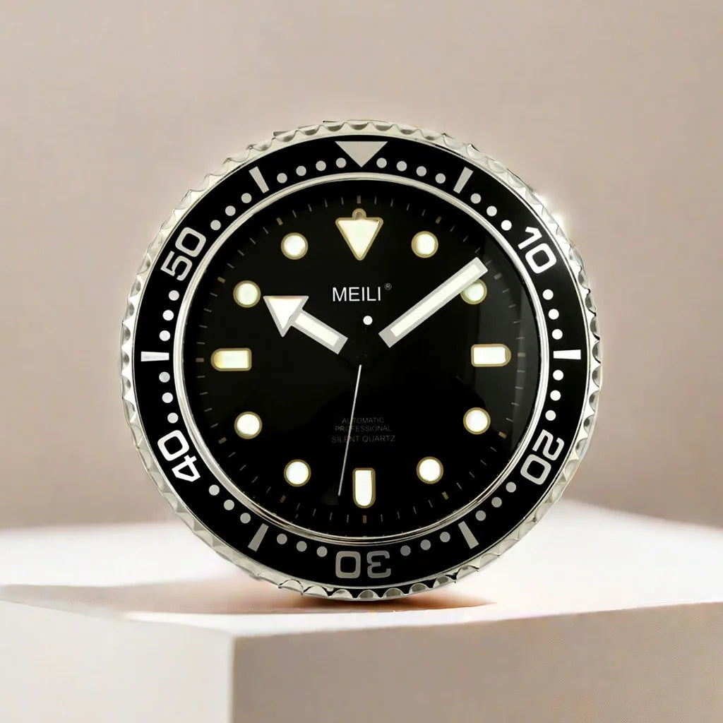 Horloge Mural Silencieuse Design Rôle Moderne Luxe