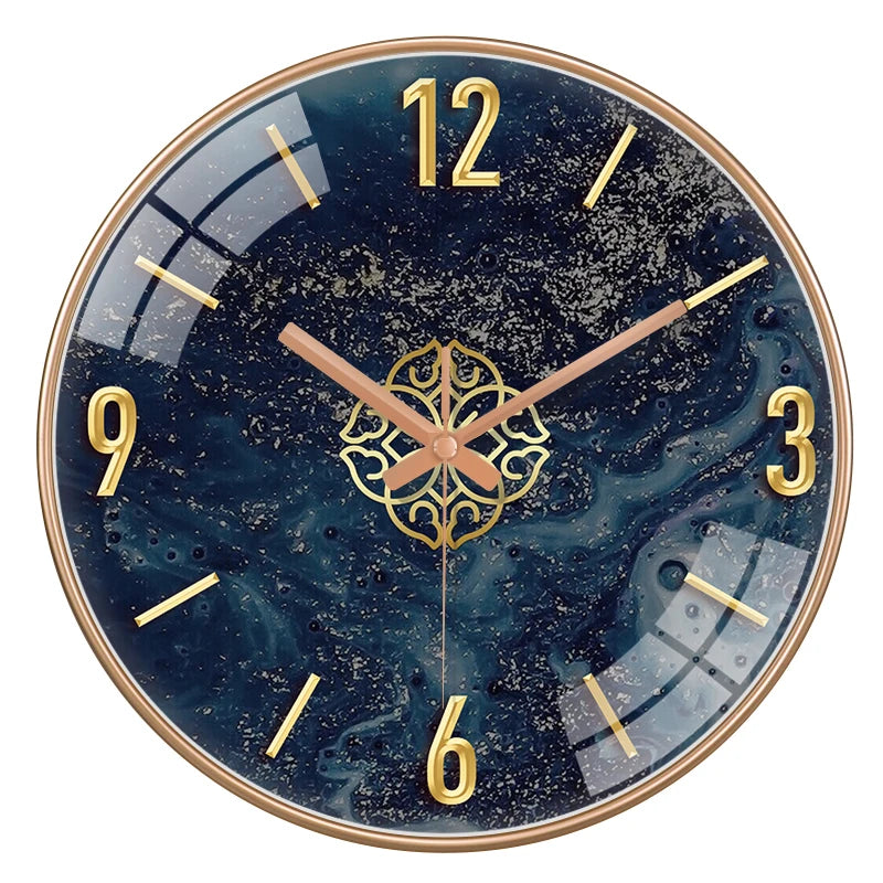 Horloge Murale Rétro Luxe Quartz Salon Chambre