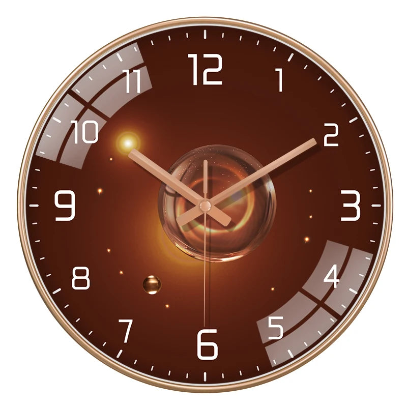 Horloge Mural Moderne Silencieuse Luxe Décoration Intérieure