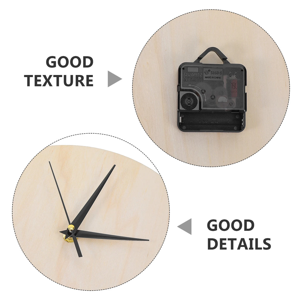 Horloge Mural Bois Rond Vierge DIY Enfants Peinture