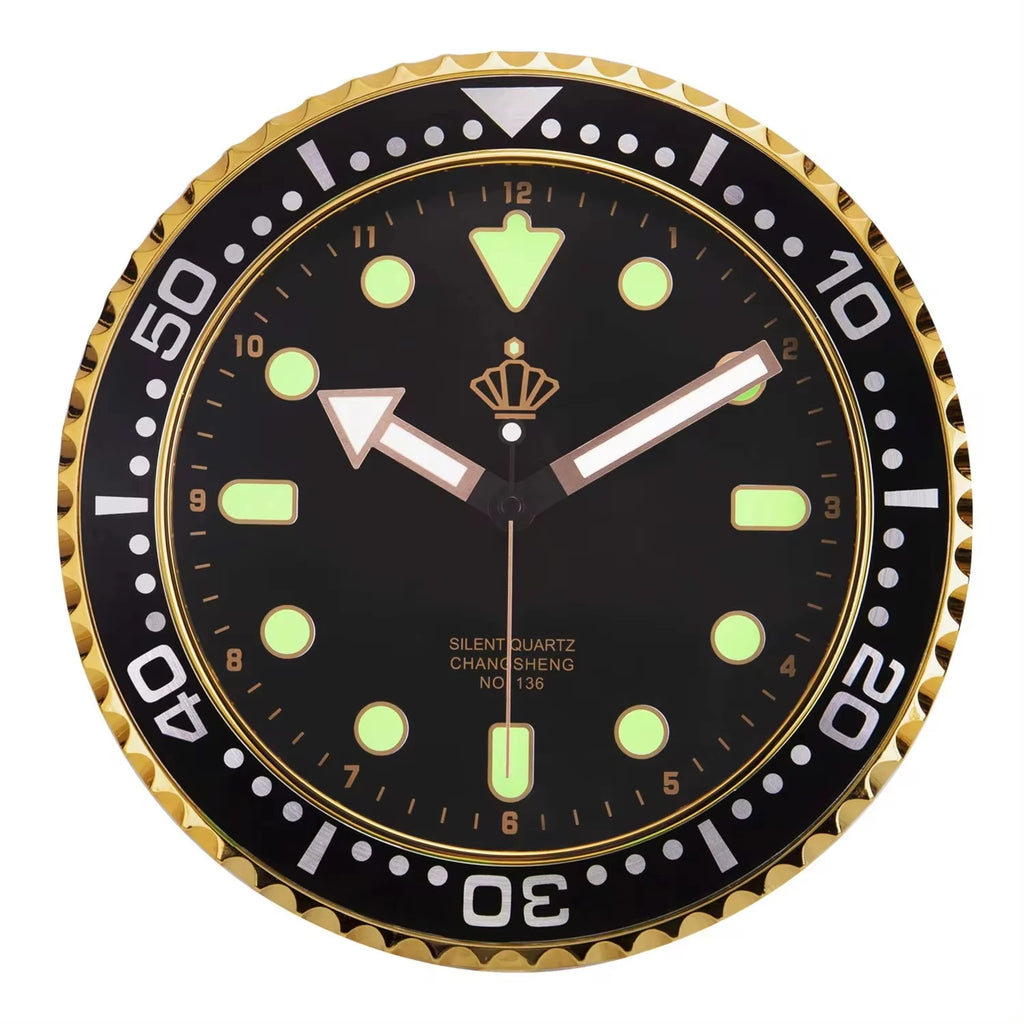 Horloge Murale Moderne Silencieuse Quartz Luxe Salon