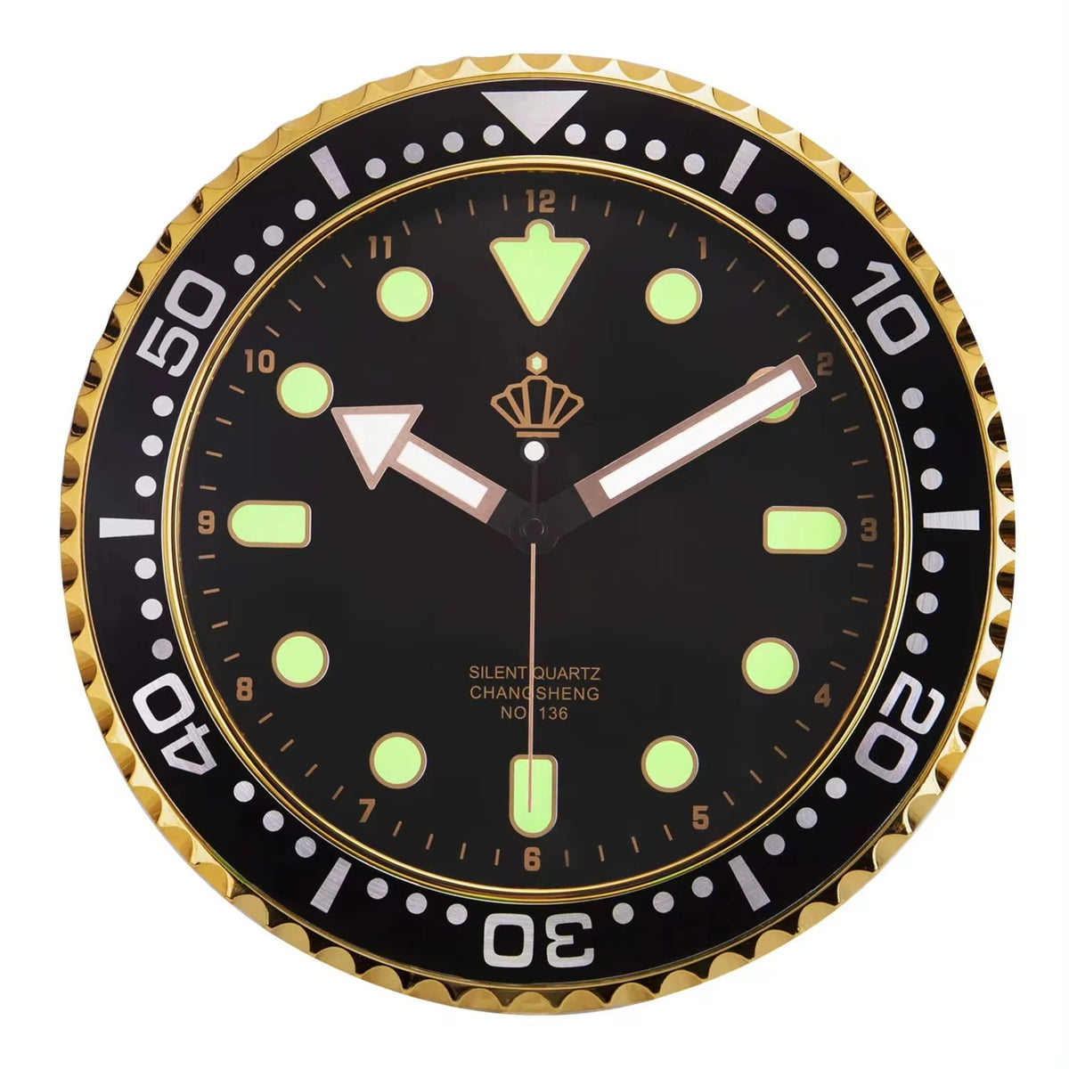 Horloge Murale Moderne Silencieuse Quartz Luxe Salon