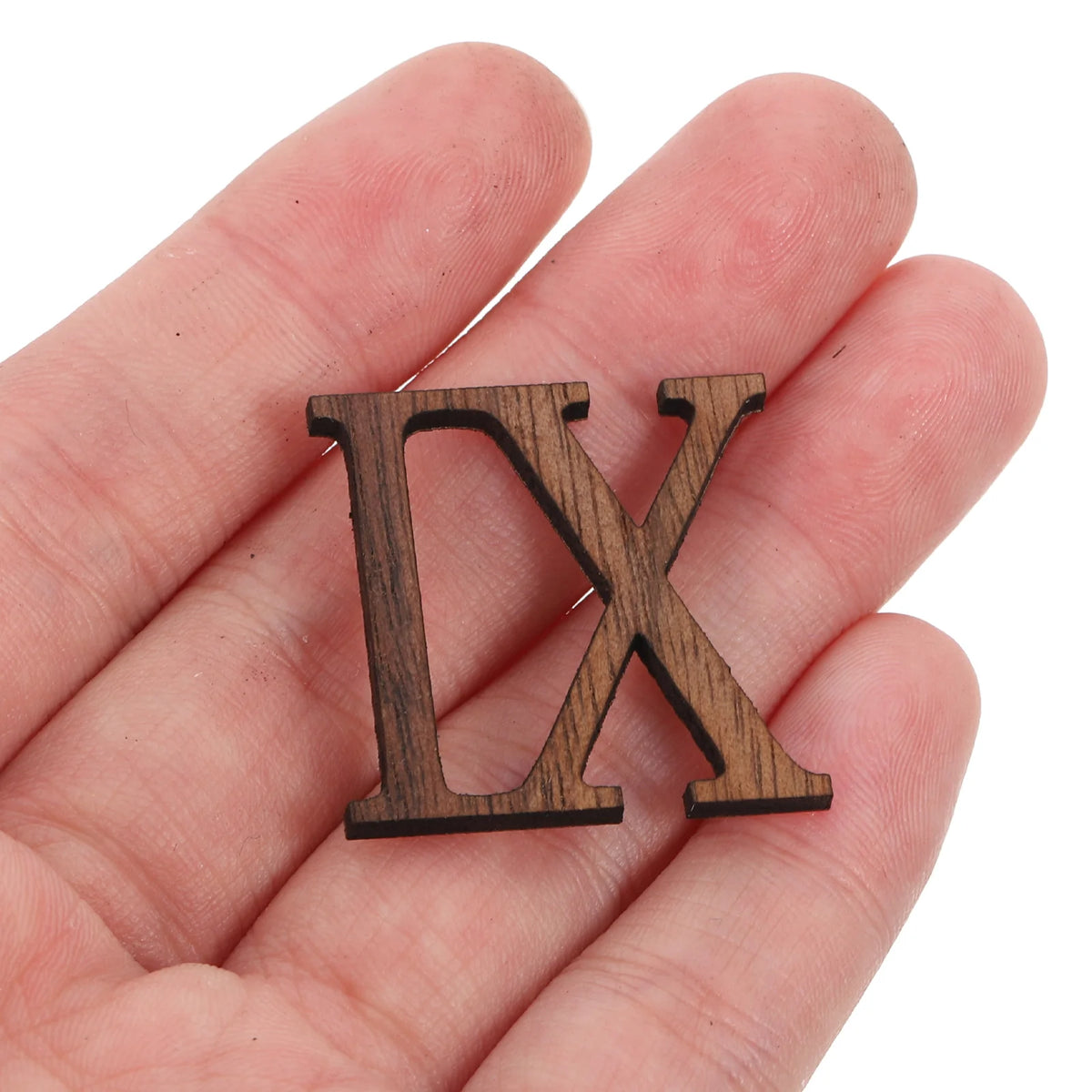 Horloge Mural DIY Chiffres Romains Bois Adhésifs Bohème Silencieux