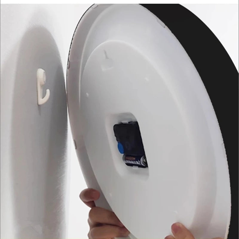 Horloge Mural Moderne Silencieuse Température Calendrier