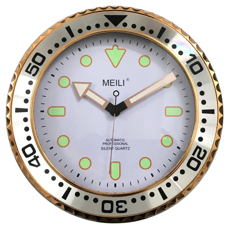 Horloge Mural Moderne Silencieuse Quartz Luxe Créative