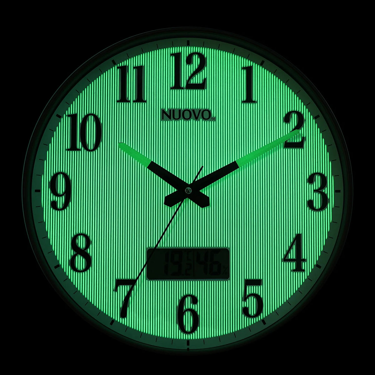 Horloge Mural Simple Lumineuse Calendrier Salon Moderne