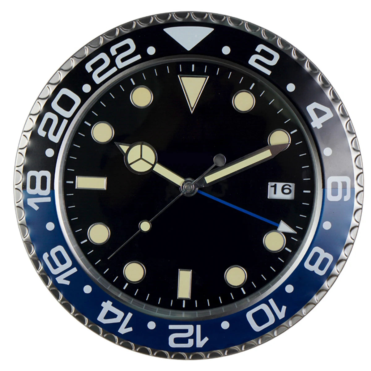 Horloge Murale Moderne Minimaliste Métal Lumineuse Salon