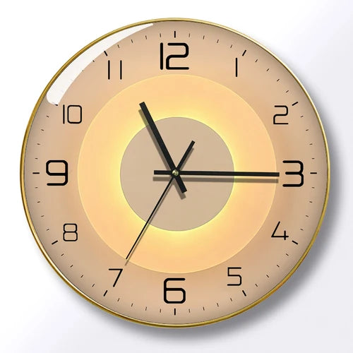 Horloge Murale Quartz Silencieuse Nordique Ultra-fine Salon