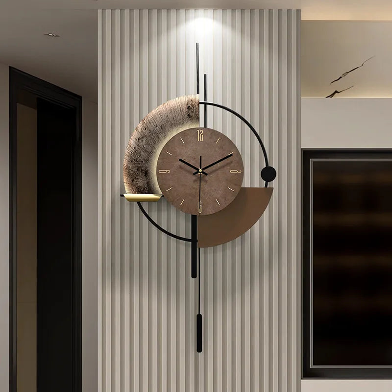 Horloge Mural Lumineuse Minimaliste Vocale Moderne