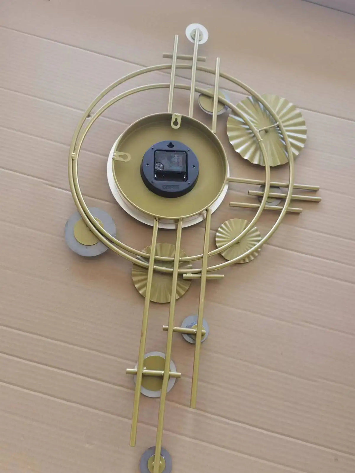 Horloge Murale Grande Fer Forgé Européenne Silencieuse Salon