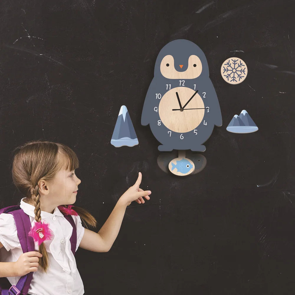 Horloge Murale Pendule Dinosaure Fusée Déco Chambre Enfant