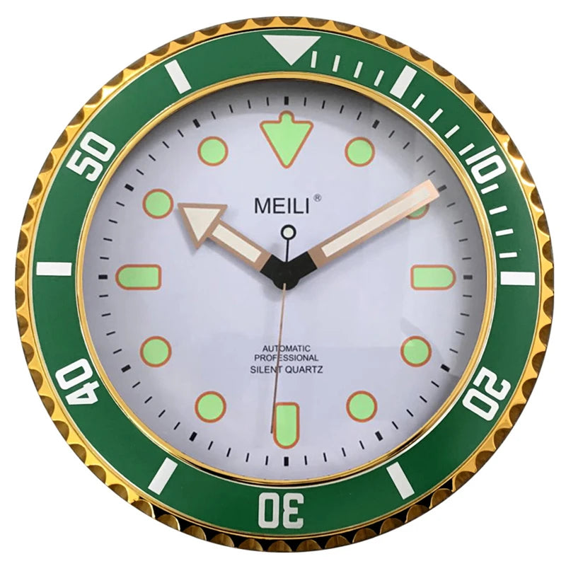 Horloge Murale Moderne Luxe Silencieuse Fantôme d'Eau