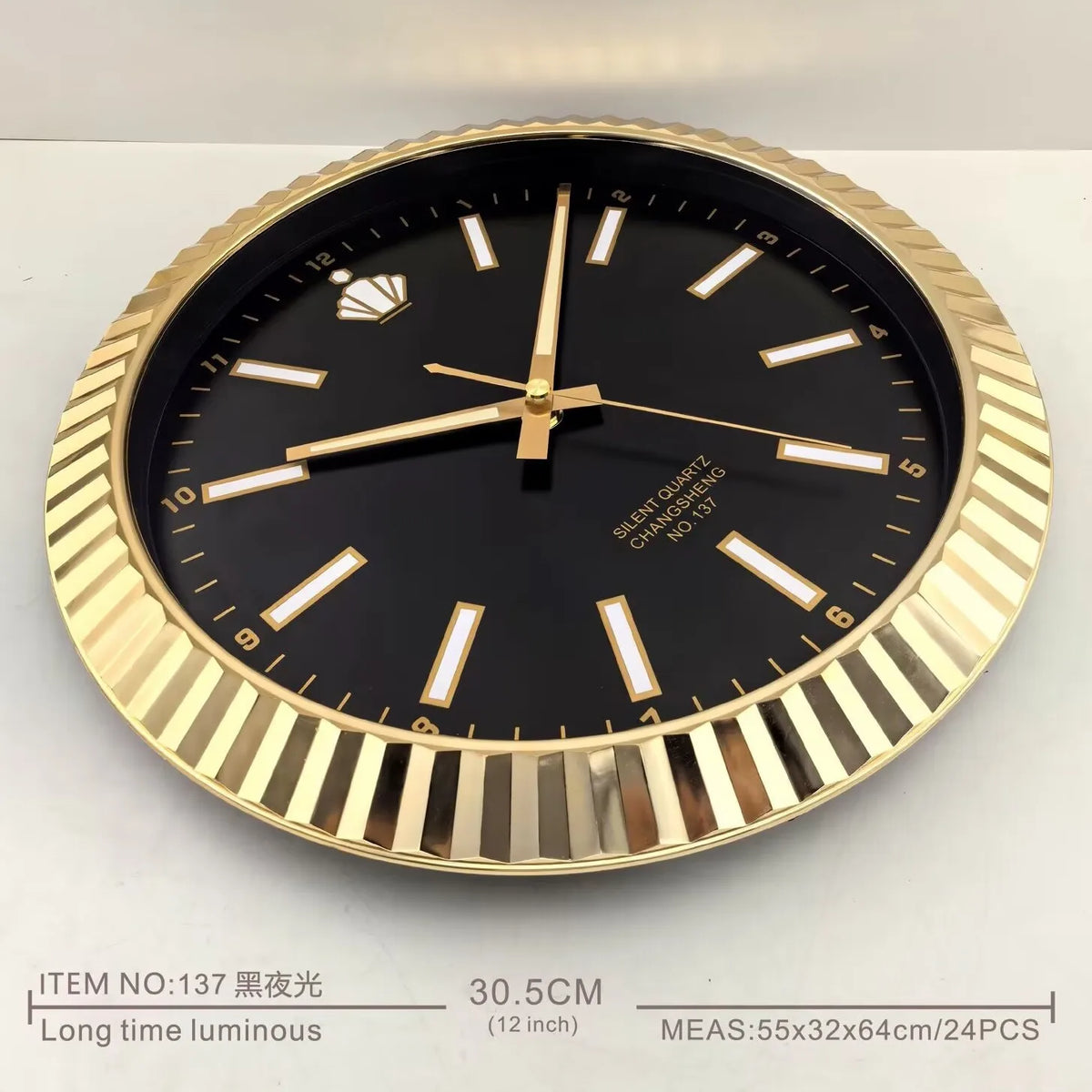 Horloge Murale Moderne Luxe Silencieuse Fantôme d'Eau