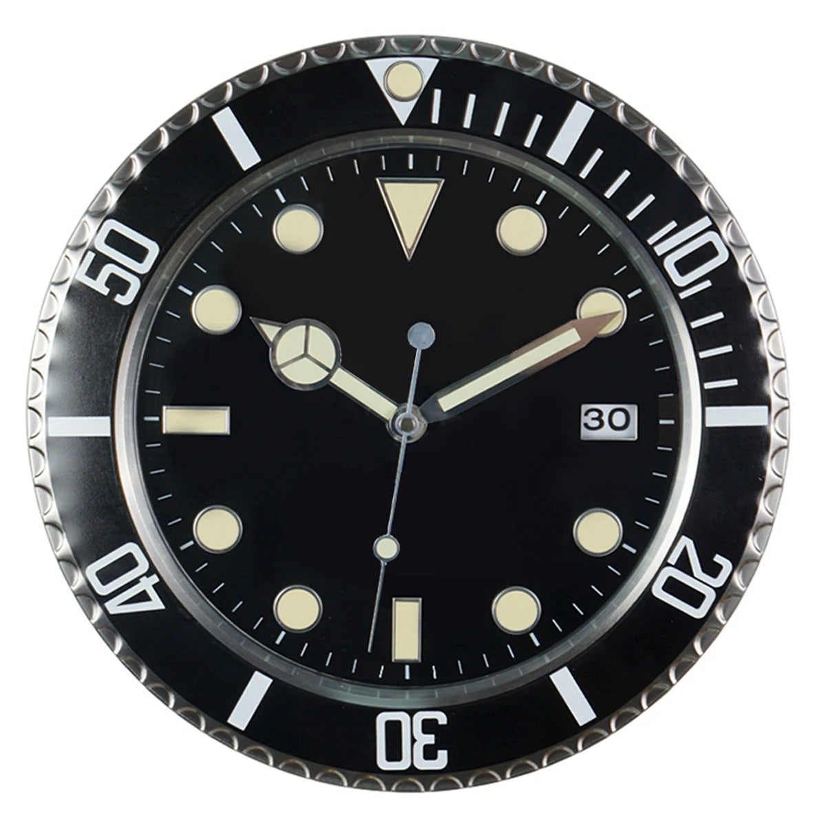 Horloge Murale Design Moderne Lumineuse Minimaliste Métal