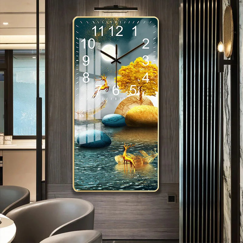 Horloge Murale Moderne Grande Affichage LCD Design