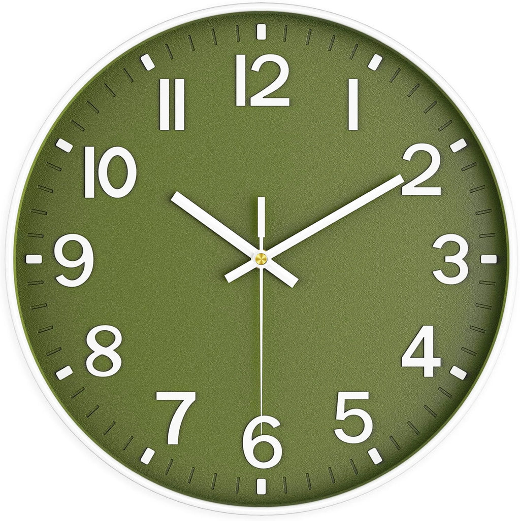 Horloge Mural Moderne Silencieuse Quartz 3D Analogique