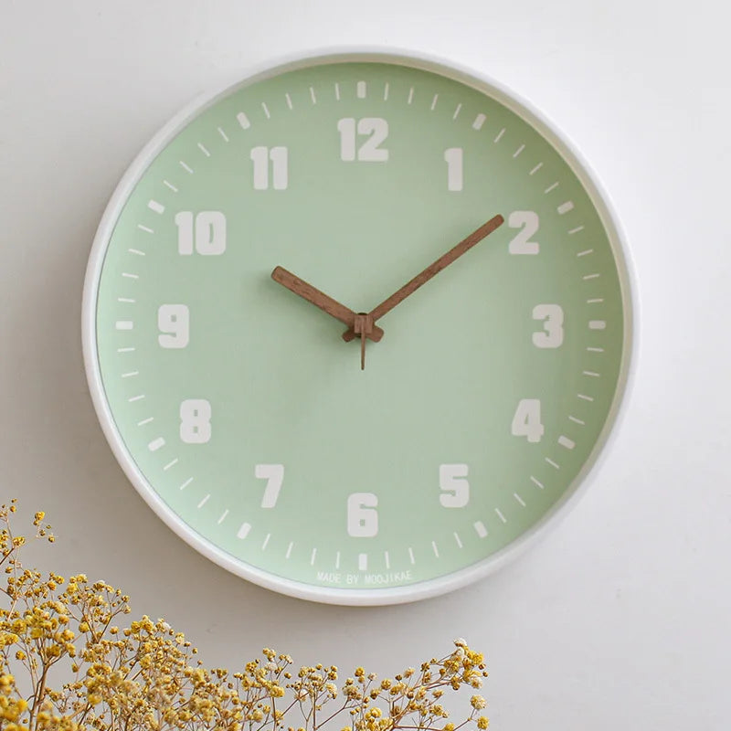 Horloge Mural Nordique Minimaliste Silencieuse Design Instagram