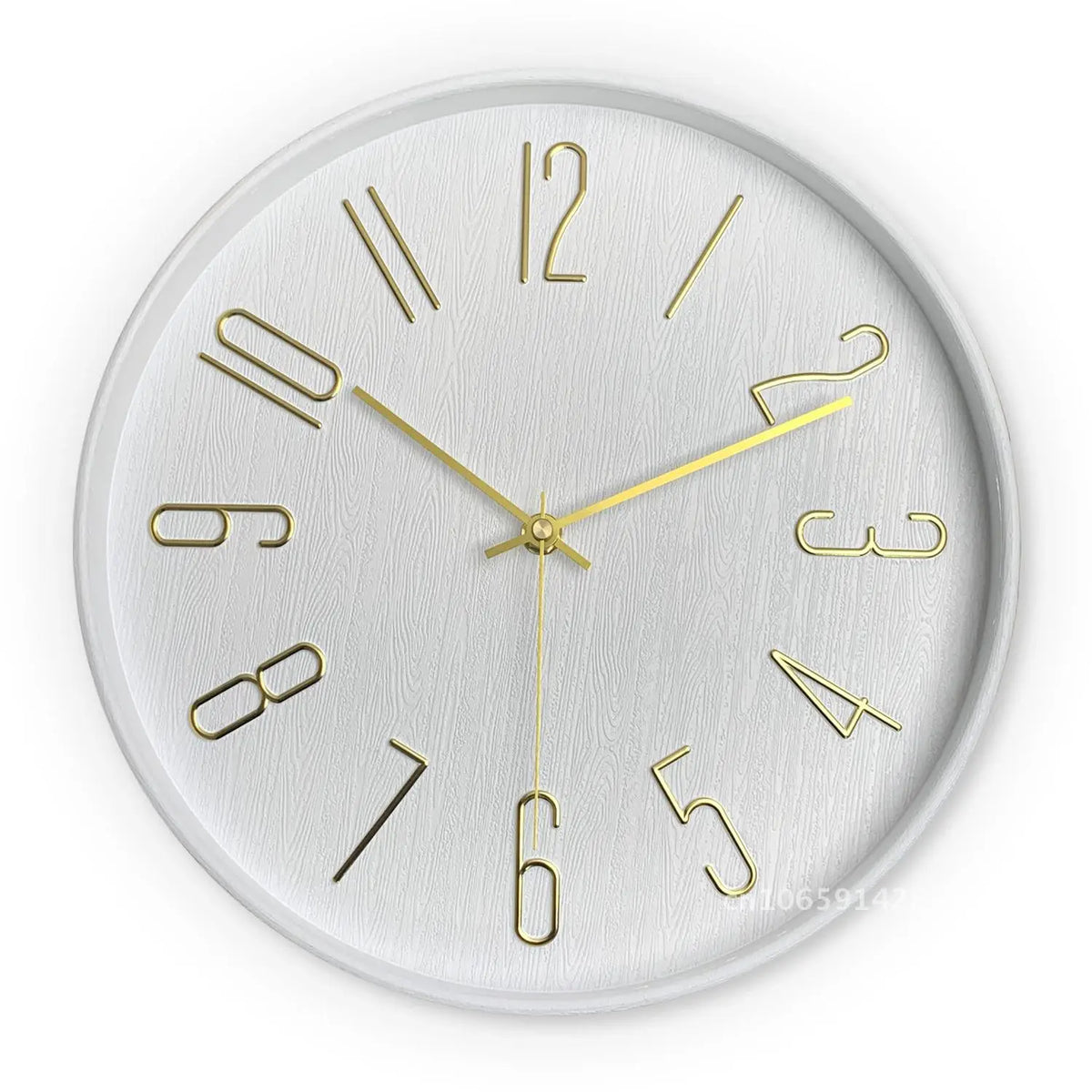 Horloge Mural Numérique LED Ronde Design Minimaliste.